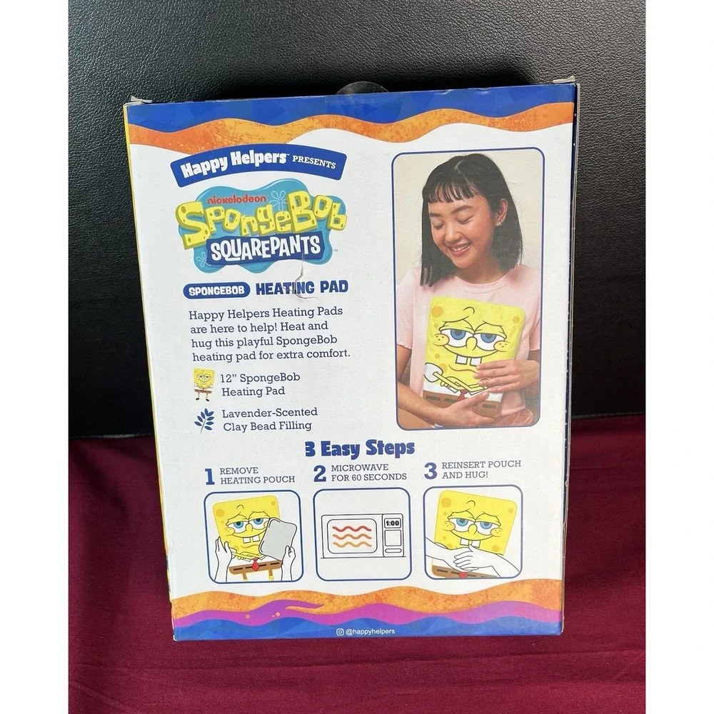 SpongeBob SquarePants Happy Helpers Heating Pad Lavender Scented New In Box